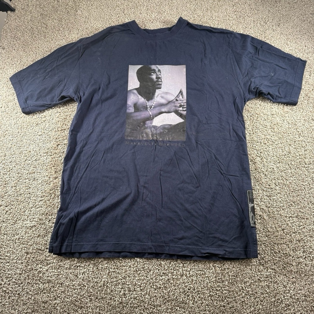 Vintage 90s Tupac Makaveli T Shirt Mens XXXL Rap Hip Hop Streetwear Tee Music